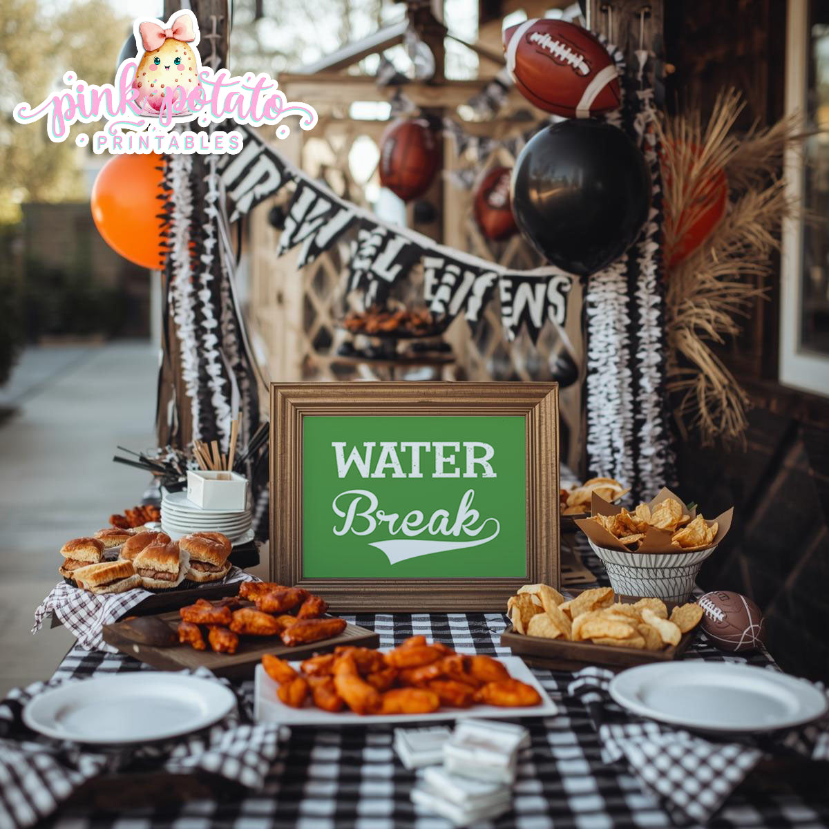 Super Bowl-8 Signs-8x10-Party Signs-Game Day Signs-Football-Superbowl Decorations-Referee-Super Bowl Sunday-Sports-Digital-INSTANT DOWNLOAD