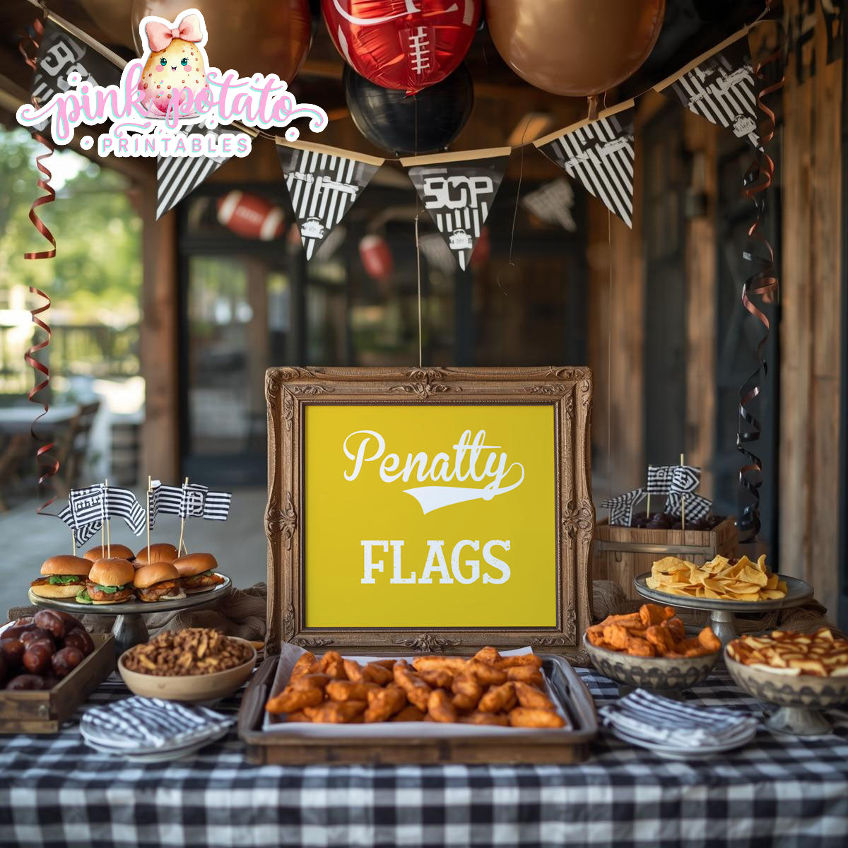 Super Bowl-8 Signs-8x10-Party Signs-Game Day Signs-Football-Superbowl Decorations-Referee-Super Bowl Sunday-Sports-Digital-INSTANT DOWNLOAD