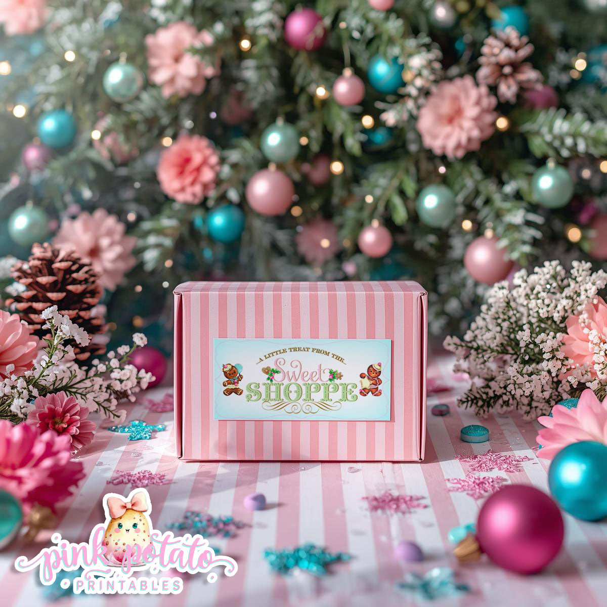 Gingerbread Cookies-Bakery Box Labels-Cookie Decorating Party-Gingerbread Decorating-Printable-Christmas Party-INSTANT DOWNLOAD