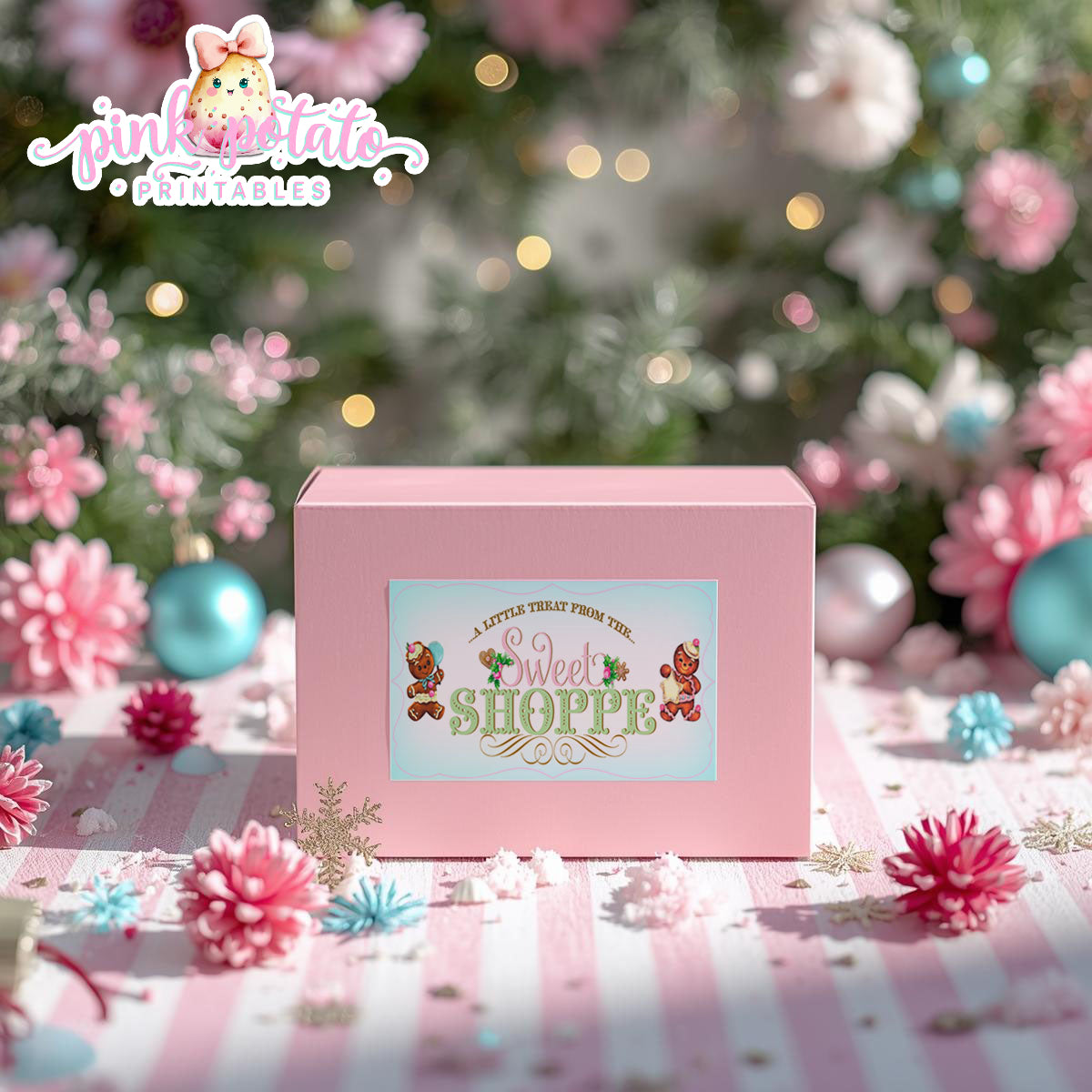 Gingerbread Cookies-Bakery Box Labels-Cookie Decorating Party-Gingerbread Decorating-Printable-Christmas Party-INSTANT DOWNLOAD