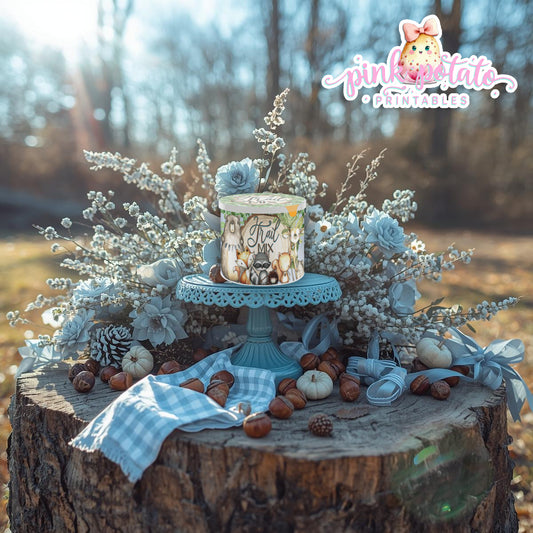 Woodland Thanksgiving-Pringles Can Labels-Printable-Pringles Wrappers-Lid Label-Thanksgiving Dinner-Kids Table-Holiday-INSTANT DOWNLOAD