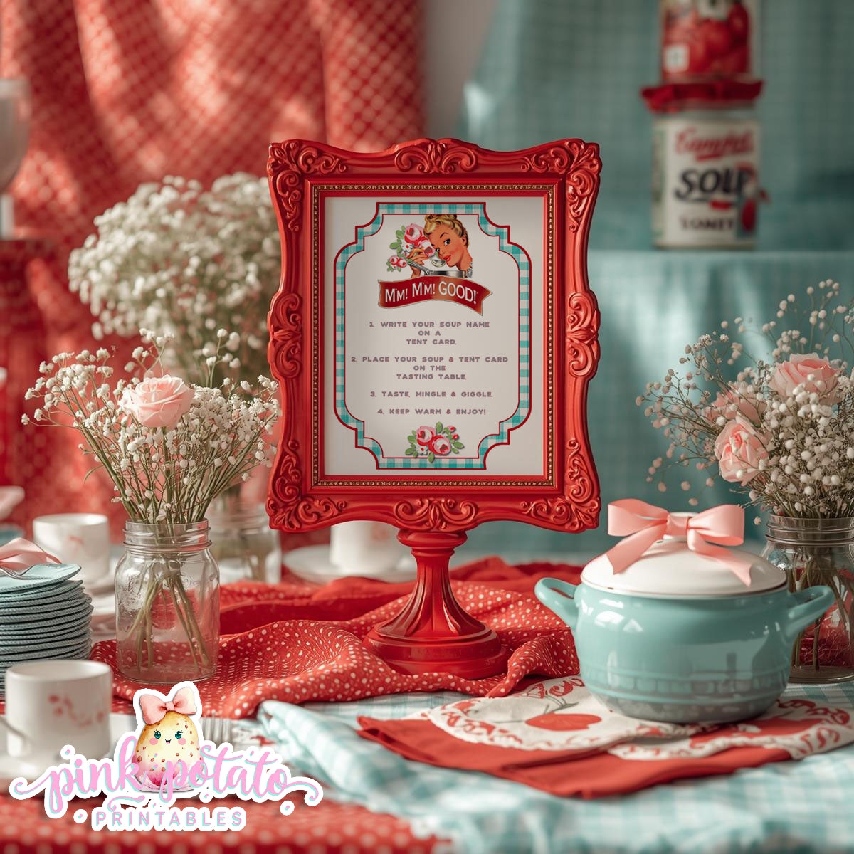 Soups On-Soup Swap-Soups On-Soup Swap-How to Sign-Soup Exchange-Soup Theme-Soup Party Printable-Digital-INSTANT DOWNLOAD