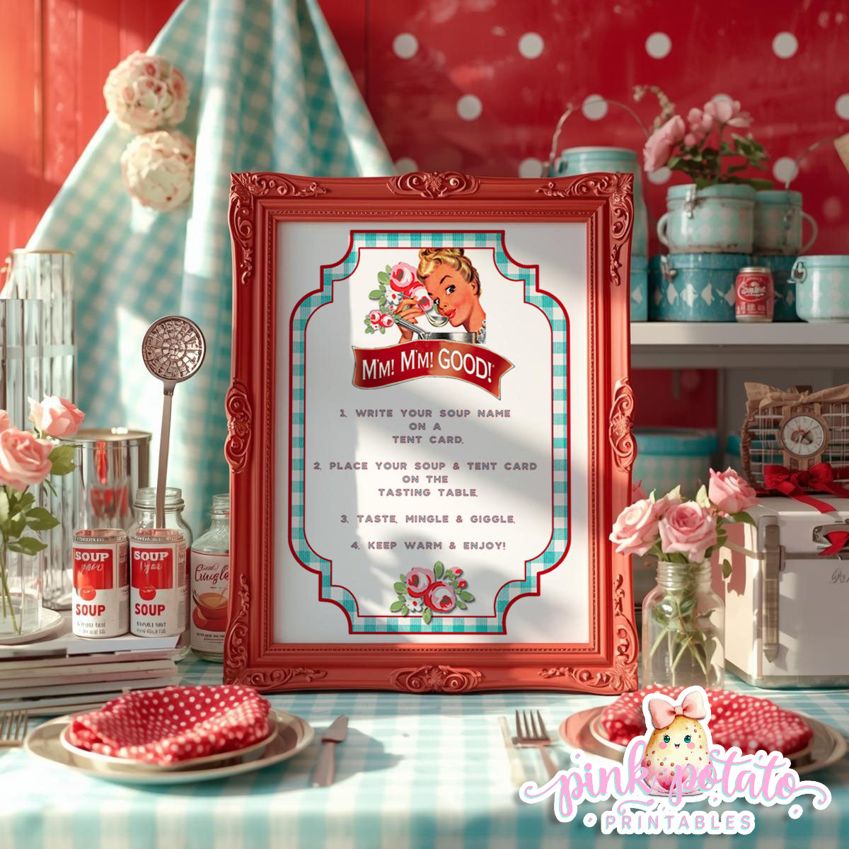 Soups On-Soup Swap-Soups On-Soup Swap-How to Sign-Soup Exchange-Soup Theme-Soup Party Printable-Digital-INSTANT DOWNLOAD