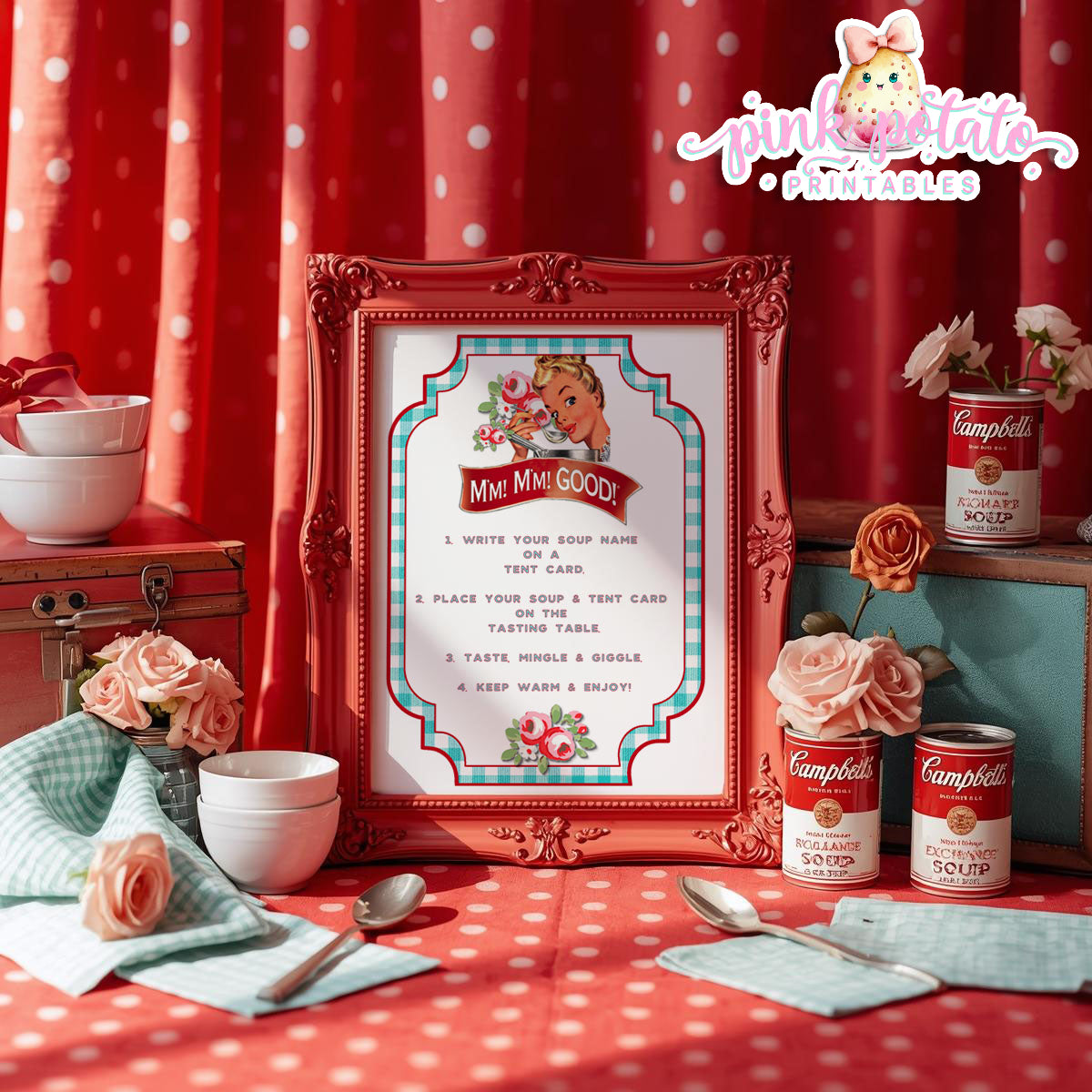 Soups On-Soup Swap-Soups On-Soup Swap-How to Sign-Soup Exchange-Soup Theme-Soup Party Printable-Digital-INSTANT DOWNLOAD