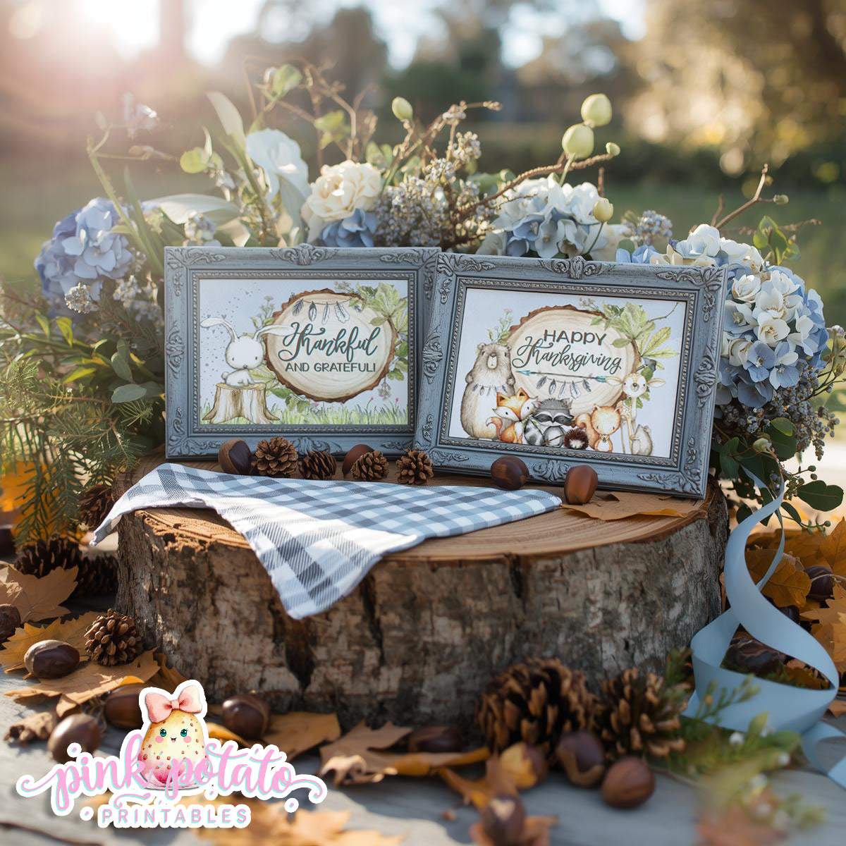 Woodland Thanksgiving-Signs-Printable-Buffet Signs-Editable Thanksgiving Sign-Thankful for Games-Happy Thanksgiving-Holiday-INSTANT DOWNLOAD