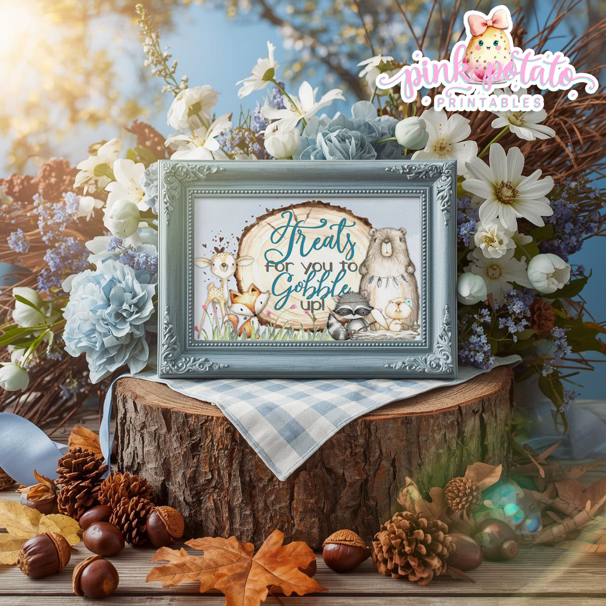 Woodland Thanksgiving-Signs-Printable-Buffet Signs-Editable Thanksgiving Sign-Thankful for Games-Happy Thanksgiving-Holiday-INSTANT DOWNLOAD