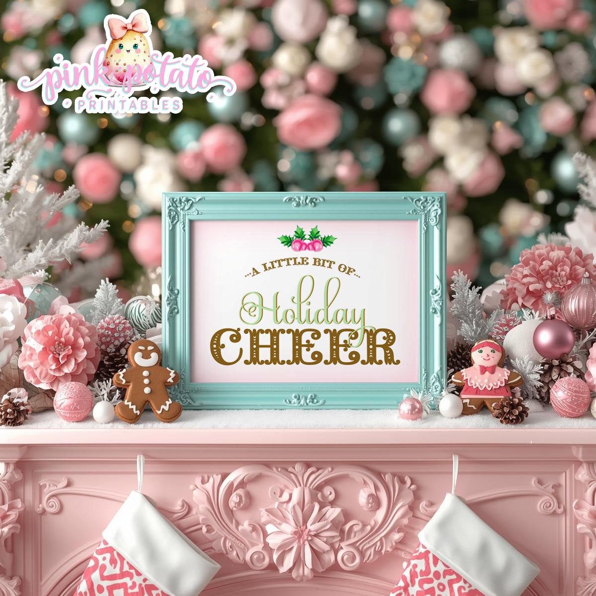 Gingerbread Cookies-Buffet Signs-Sweet Table-Cookie Decorating Party-Gingerbread Decorating-Printable-Christmas Party-INSTANT DOWNLOAD
