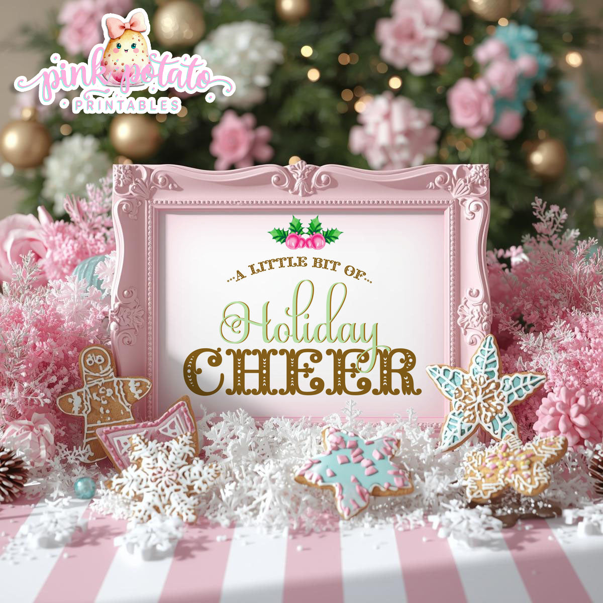 Gingerbread Cookies-Buffet Signs-Sweet Table-Cookie Decorating Party-Gingerbread Decorating-Printable-Christmas Party-INSTANT DOWNLOAD