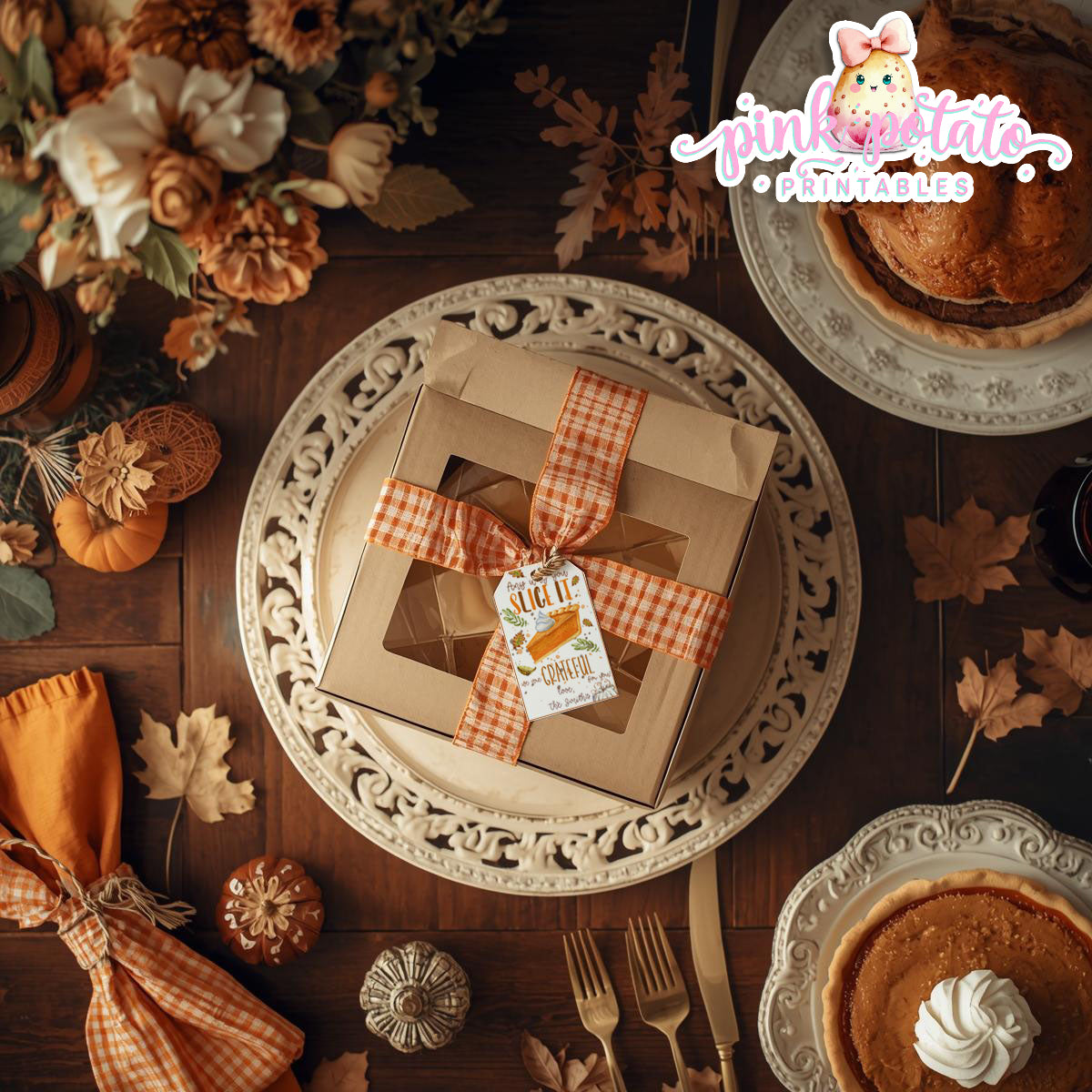 Turkey Day I-Editable Favor Tags-Printable-You Edit Name Only-Favor Cards-Thanksgiving Dinner-Holiday Party-INSTANT DOWNLOAD