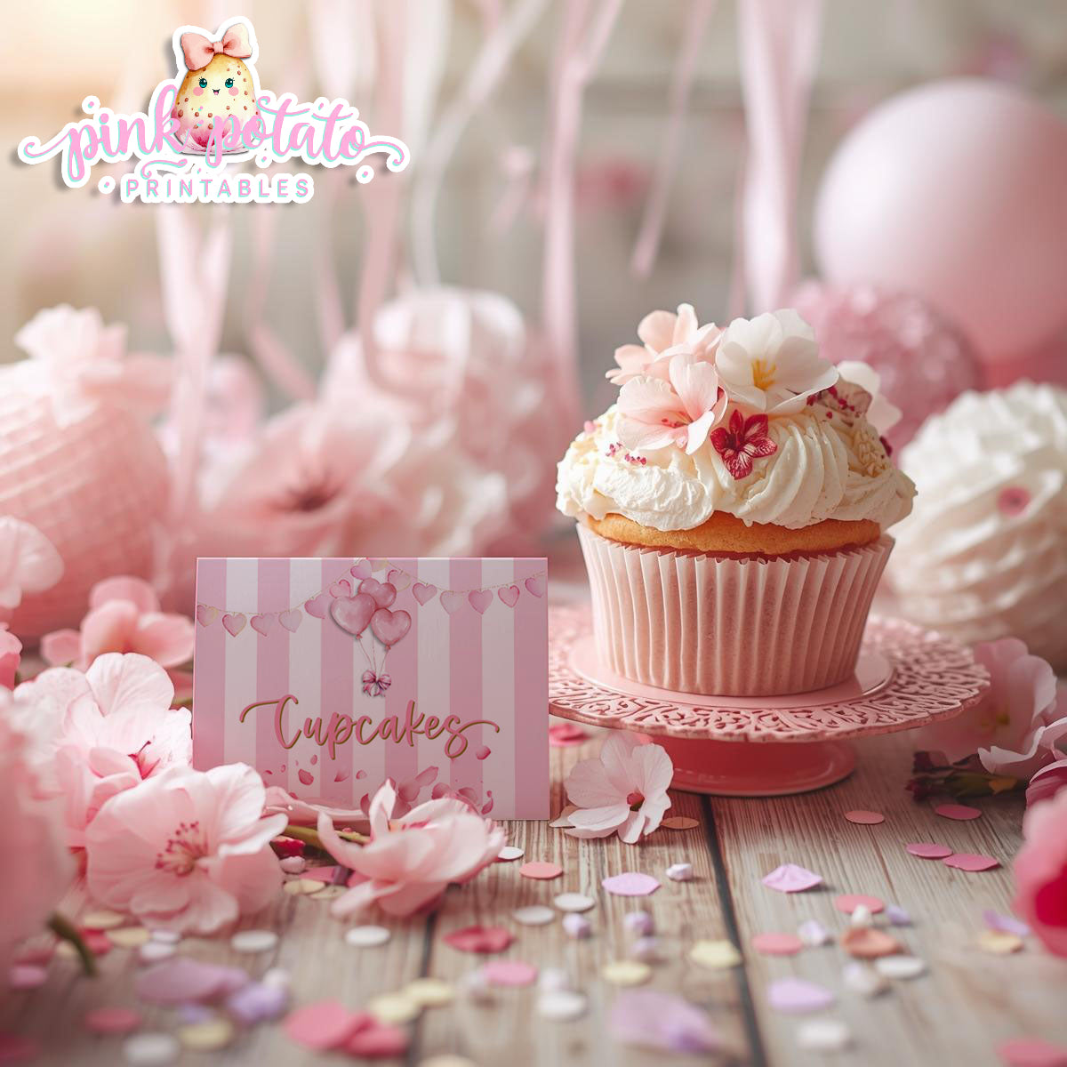 Pink Valentine-Buffet Cards-Tent Cards-Valentine's Day-Buffet-Valentine's Party-PREFILLED PDF-EDITABLE IN CORJL ONLY-INSTANT DOWNLOAD