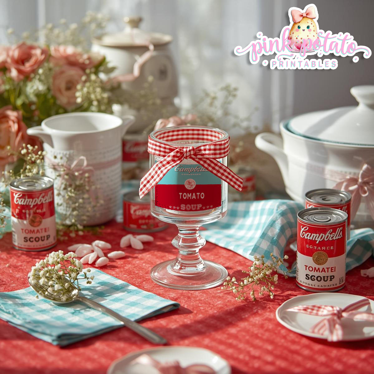 Soups On-Soup Swap-Votive Candle Holder Labels-Soup Exchange-Soup Theme-Soup Party Printable-Digital-INSTANT DOWNLOAD