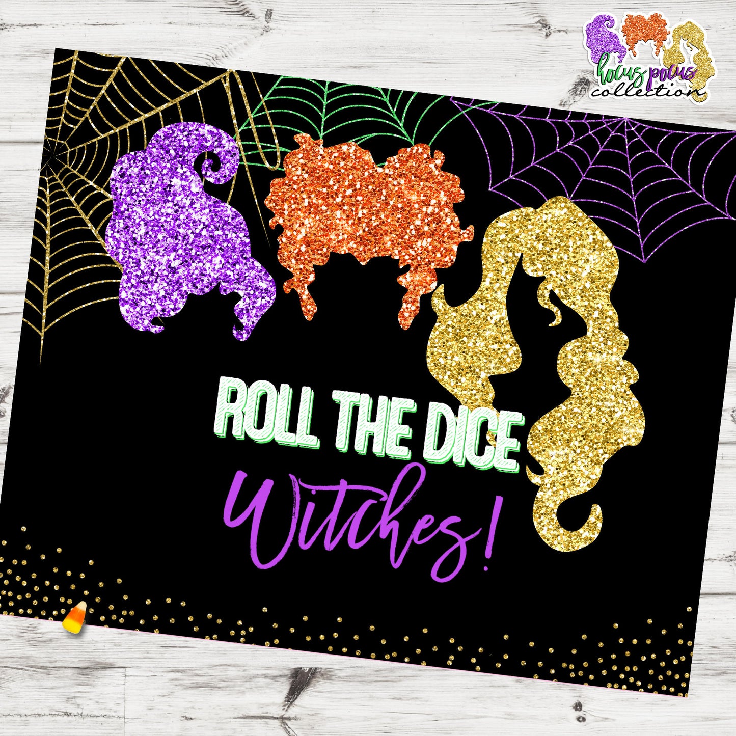 Hocus Pocus Bunco WITH Invitation-Halloween Party Printable-Fill In Invite-Score Cards-Tally Cards-Bunko-Holiday-Digital-INSTANT DOWNLOAD