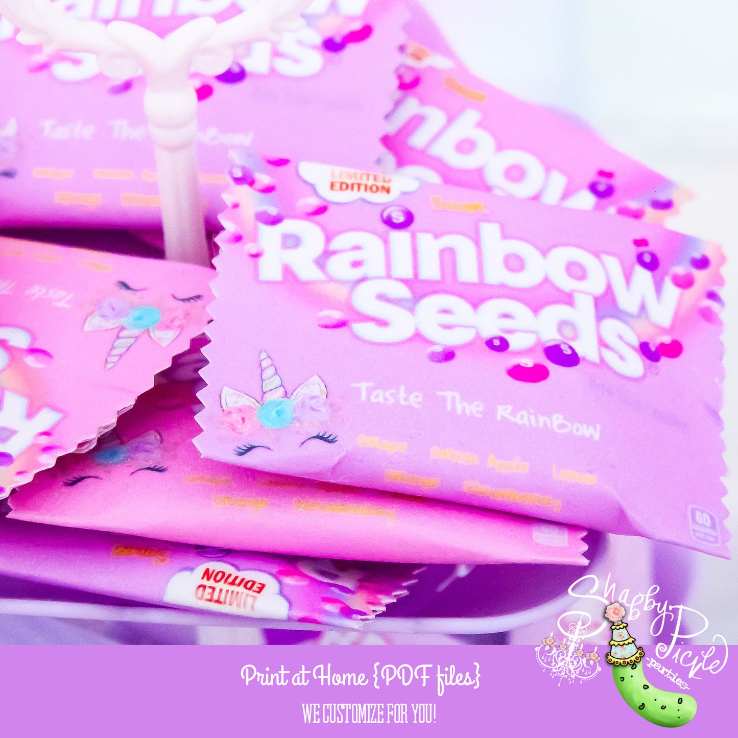 Unicorn Lashes-Skittles Candy Wrapper-Party Favor-Birthday Favor-Party Favors-Printables-Unicorn Party-Rainbow-Lashes-DOWNLOAD-PRINTABLE