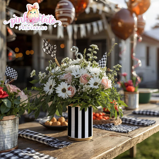 Super Bowl-Soup Can Wrappers-Football-Superbowl Decorations-Referee-Super Bowl Sunday-Sports-Digital-INSTANT DOWNLOAD