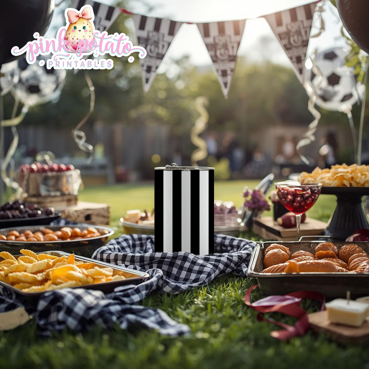 Super Bowl-Soup Can Wrappers-Football-Superbowl Decorations-Referee-Super Bowl Sunday-Sports-Digital-INSTANT DOWNLOAD