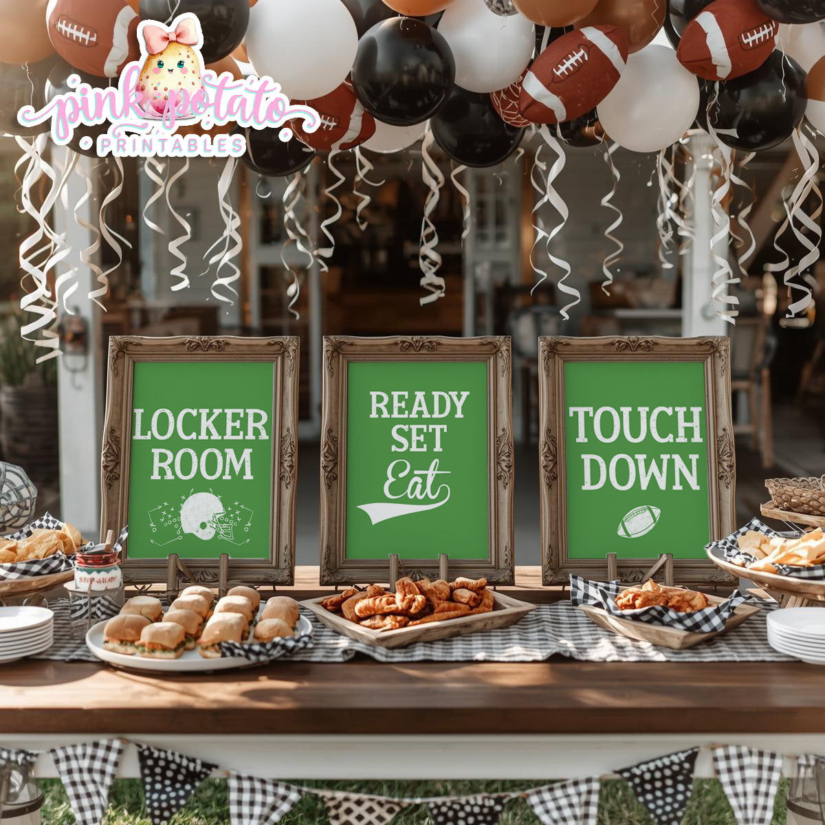 Super Bowl-8 Signs-8x10-Party Signs-Game Day Signs-Football-Superbowl Decorations-Referee-Super Bowl Sunday-Sports-Digital-INSTANT DOWNLOAD