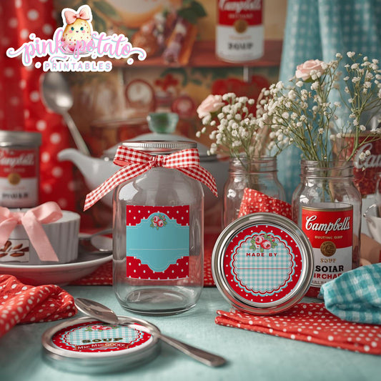 Soups On-Soup Swap-Mason Jar Labels-Soup Exchange-Soup Theme-Soup Party Printable-Digital-INSTANT DOWNLOAD