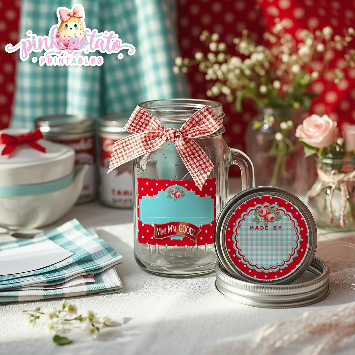 Soups On-Soup Swap-Mason Jar Labels-Soup Exchange-Soup Theme-Soup Party Printable-Digital-INSTANT DOWNLOAD