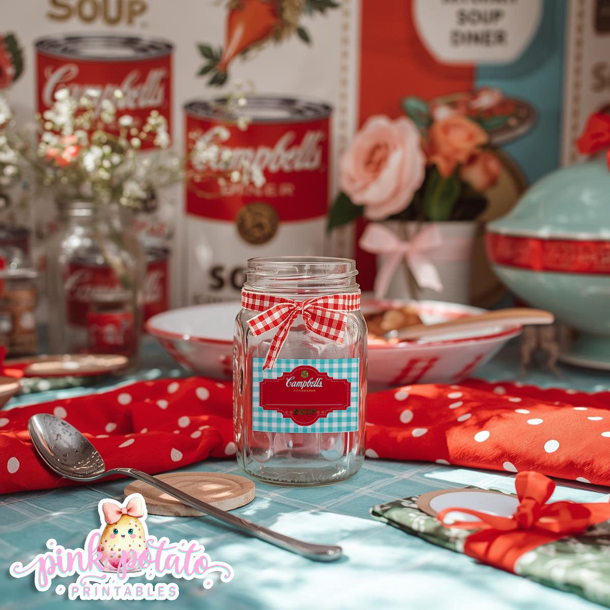 Soups On-Soup Swap-Mason Jar Labels-Soup Exchange-Soup Theme-Soup Party Printable-Digital-INSTANT DOWNLOAD