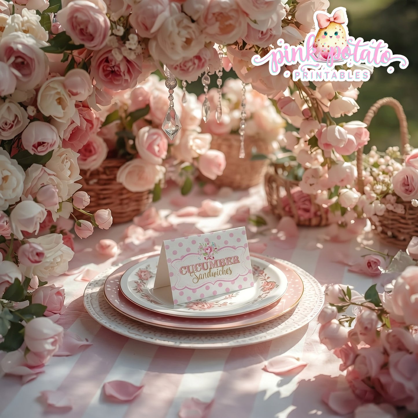 Queen for the Day-Buffet/Food/Place Tent Cards-Plain and Theme-Party Printable-Birthday-Mothers Day-Shabby Chic Parties-Digital Decorations