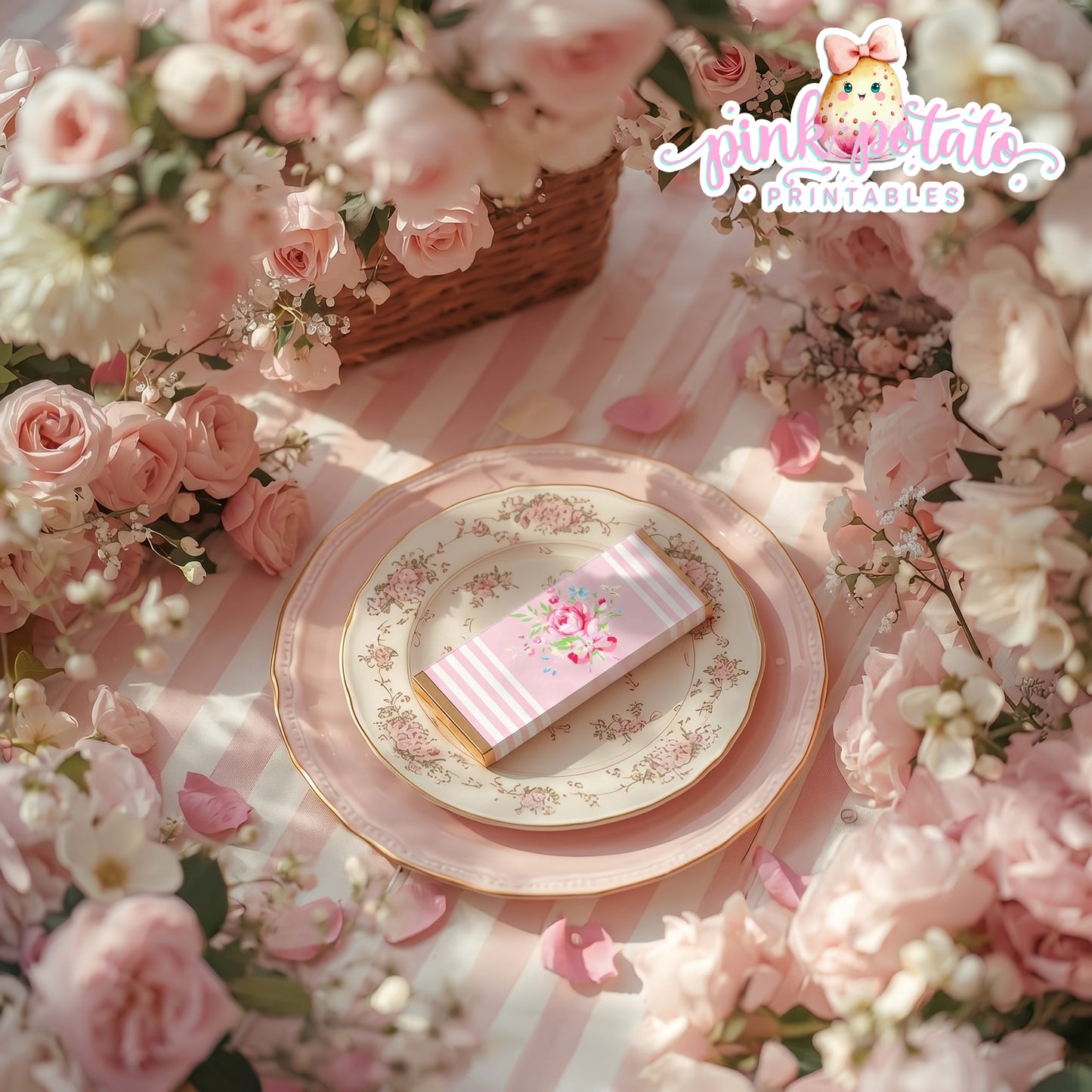 Queen for the Day-Candy Kisses & Chocolate Bar Wraps-Plain and Theme-Party Printable-Birthday-Mothers Day-Shabby Chic Parties-Decorations