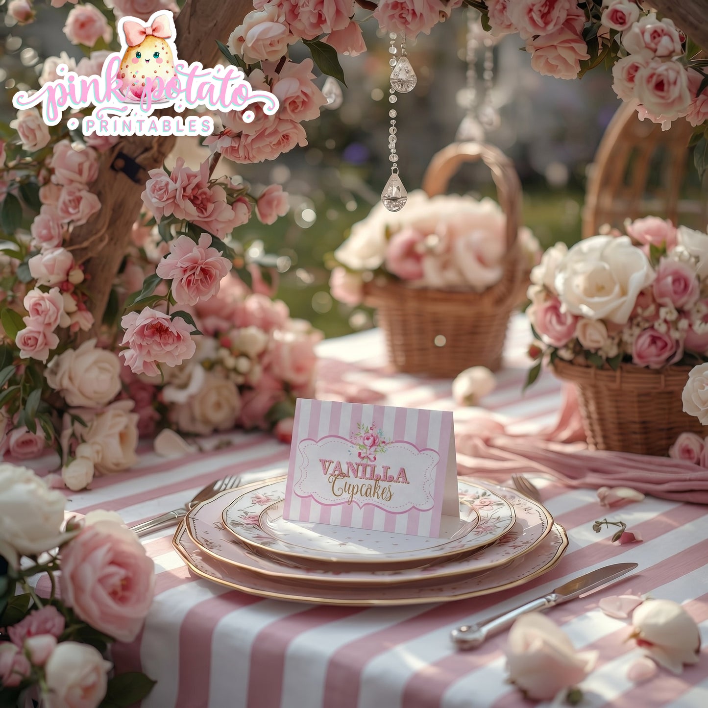 Queen for the Day-Buffet/Food/Place Tent Cards-Plain and Theme-Party Printable-Birthday-Mothers Day-Shabby Chic Parties-Digital Decorations