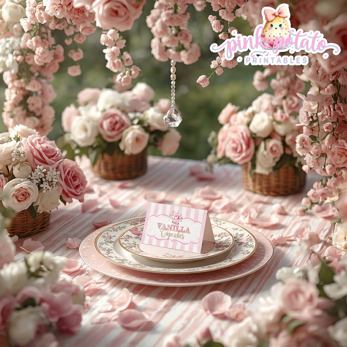 Queen for the Day-Buffet/Food/Place Tent Cards-Plain and Theme-Party Printable-Birthday-Mothers Day-Shabby Chic Parties-Digital Decorations