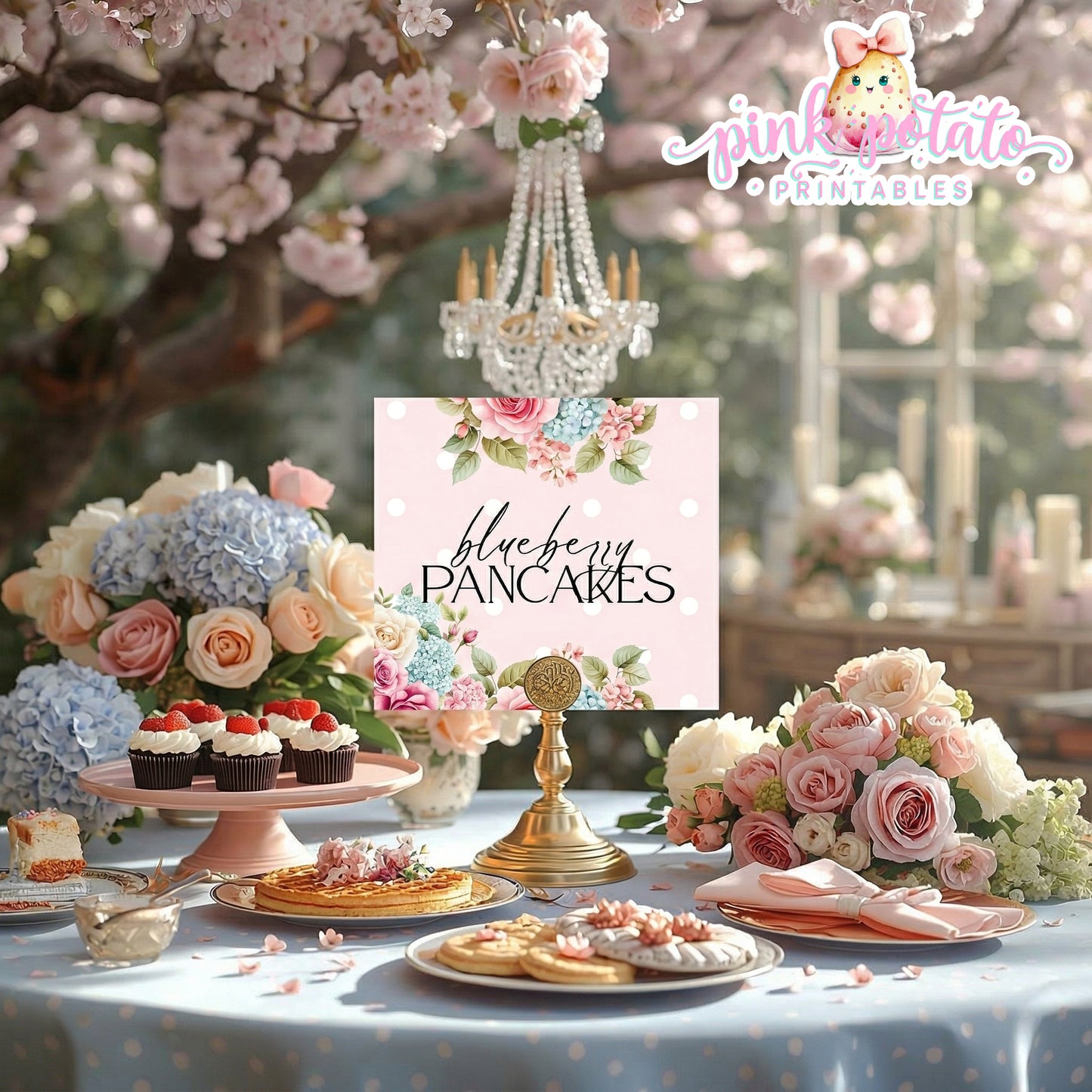 Mother's Day Brunch-Buffet Cards-Tent Cards-Customize Your Text in Corjl ONLY-Mothers Day Party-Mother's Day Lunch-Potluck Party-Grandmother-Grandma-Mama-Mommy-Mom-INSTANT DOWNLOAD