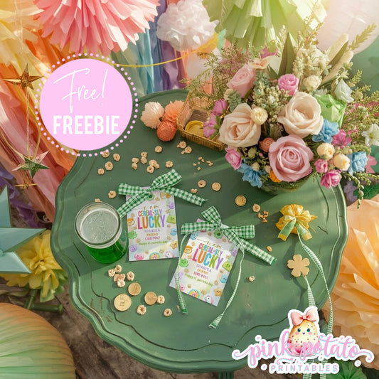 Charmed-Tags-Gift Tags1-Party Tags-Favor Tags-Editable in Corjl-St. Paddy's Day-St. Patrick's Day Theme-Party Printable-Lucky Charms-Marshmallow Cereal-Magical Cereal-Digital-INSTANT DOWNLOAD