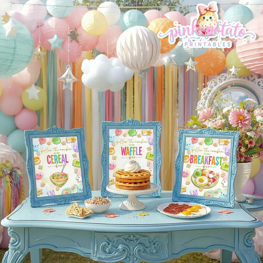 Charmed-3 8x10 Breakfast Signs-Party Signs-Buffet Signs-St. Paddy's Day-St. Patrick's Day Theme-Party Printable-Digital-INSTANT DOWNLOAD