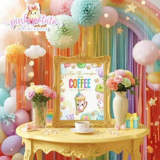 Charmed-2 8x10 Coffee & Hot Cocoa Signs-Party Signs-Hot Chocolate-Buffet Signs-St. Paddy's Day-St. Patrick's Day Theme-Party Printable-Digital-INSTANT DOWNLOAD