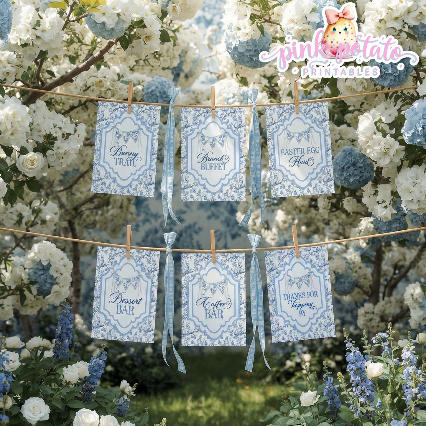 Toile Easter-{6} 8x10 Easter Signs-See Details-Fancy Easter-Posh Easter-Easter Sunday-Happy Easter-Chinoiserie Easter-Chinoisery-Blue Toile-INSTANT DOWNLOAD