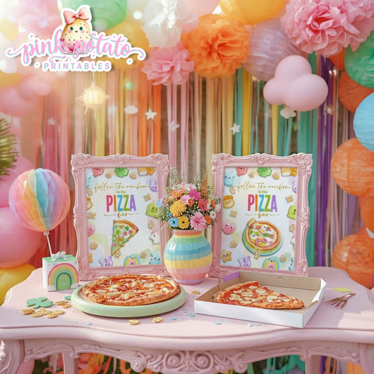 Charmed-2 8x10 Pizza Bar Signs-Party Signs-Buffet Signs-St. Paddy's Day-St. Patrick's Day Theme-Party Printable-Digital-INSTANT DOWNLOAD