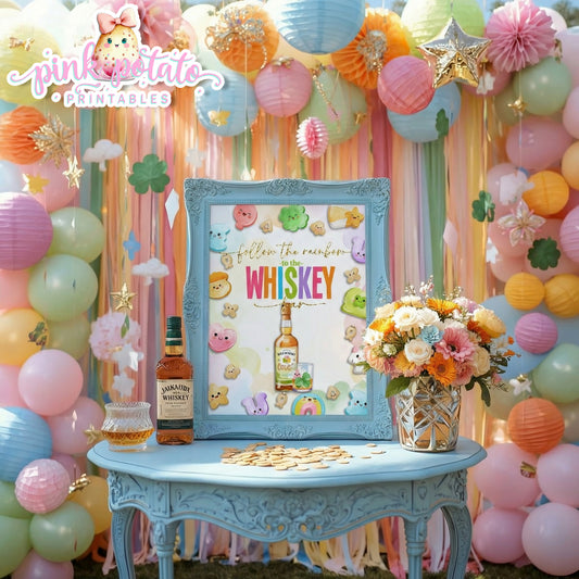 Charmed-8x10 Whiskey Bar Sign-Party Signs-Whisky-Irish Whiskey-Cocktail Sign-Buffet Signs-St. Paddy's Day-St. Patrick's Day Theme-Party Printable-Lucky Charms-Marshmallow Cereal-Magical Cereal-Digital-INSTANT DOWNLOAD