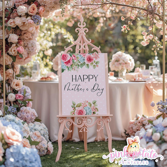Mother's Day Brunch-Happy Mother's Day Sign-8x10 & 16x20 Party Signs-Mothers Day Party-Party Signs-Mother's Day Lunch-Potluck Party-Grandmother-Grandma-Mama-Mommy-Mom-INSTANT DOWNLOAD