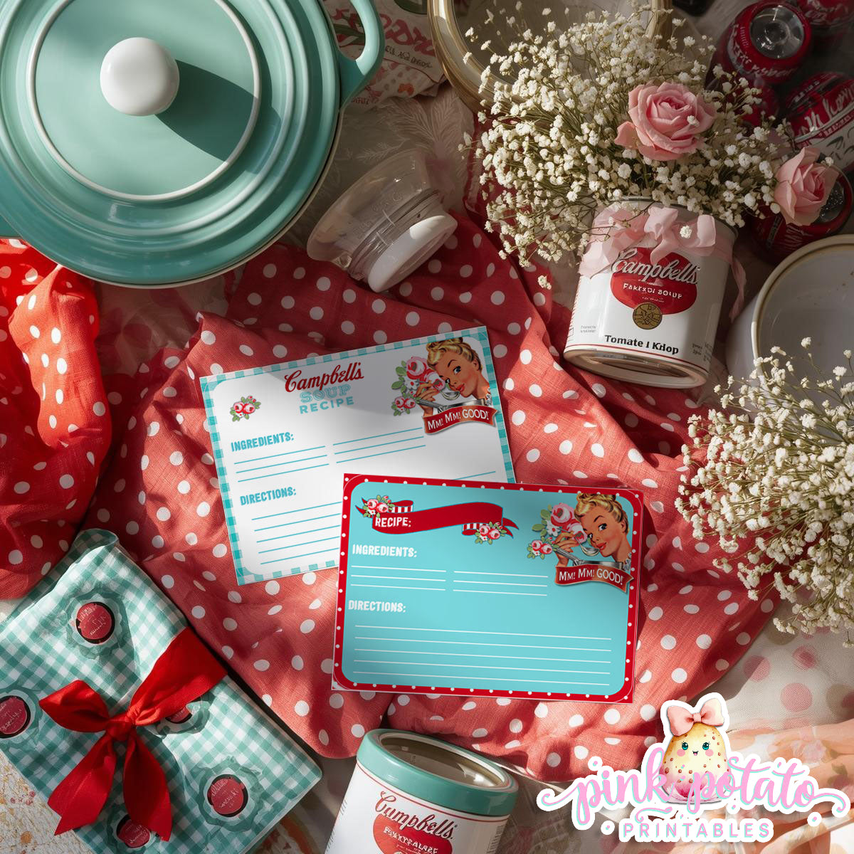 Soups On-Soup Swap-Recipe Cards-Soup Buffet Cards-Soup Exchange-Soup Theme-Soup Party Printable-Digital-INSTANT DOWNLOAD