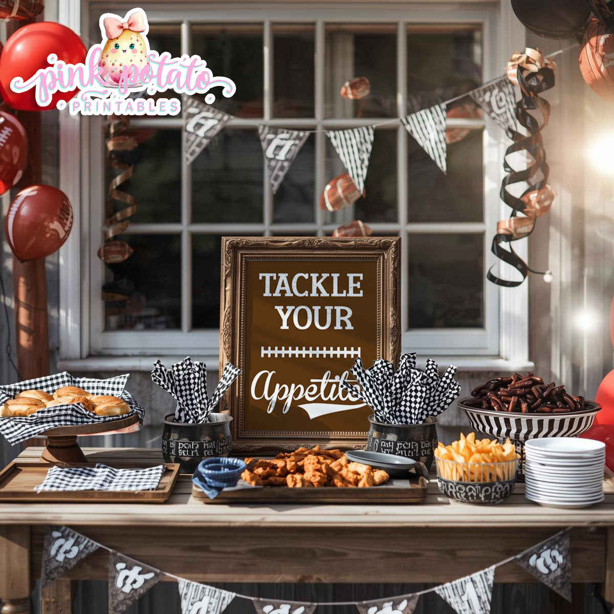 Super Bowl-8 Signs-8x10-Party Signs-Game Day Signs-Football-Superbowl Decorations-Referee-Super Bowl Sunday-Sports-Digital-INSTANT DOWNLOAD