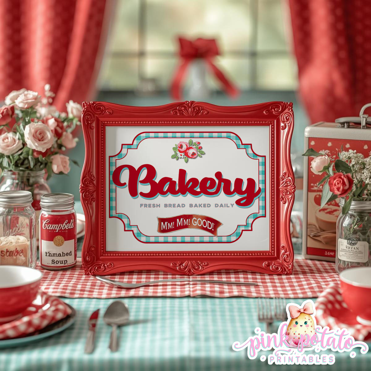 Soups On-Soup Swap-Bakery Sign-Soup Exchange-Soup Theme-Soup Party Printable-Digital-INSTANT DOWNLOAD