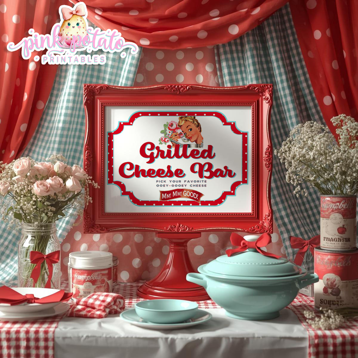 Soups On-Soup Swap Signs-Grilled Cheese Bar-Grilled Cheese Sign-Soup Exchange-Soup Theme-Soup Party Printable-Digital-INSTANT DOWNLOAD