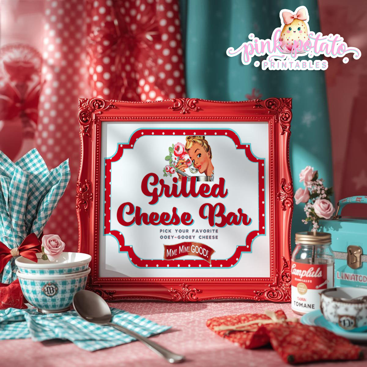 Soups On-Soup Swap Signs-Grilled Cheese Bar-Grilled Cheese Sign-Soup Exchange-Soup Theme-Soup Party Printable-Digital-INSTANT DOWNLOAD