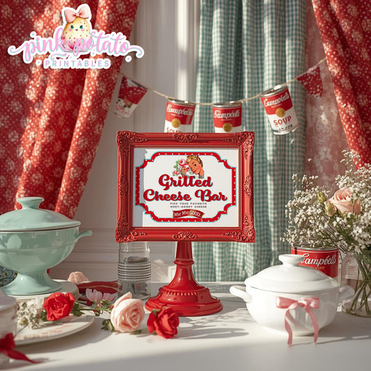 Soups On-Soup Swap Signs-Grilled Cheese Bar-Grilled Cheese Sign-Soup Exchange-Soup Theme-Soup Party Printable-Digital-INSTANT DOWNLOAD