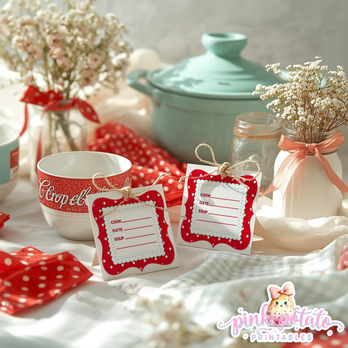 Soups On-Soup Swap Tags-Soup Labels-Soup Buffet Cards-Soup Exchange-Soup Theme-Soup Party Printable-Digital-INSTANT DOWNLOAD