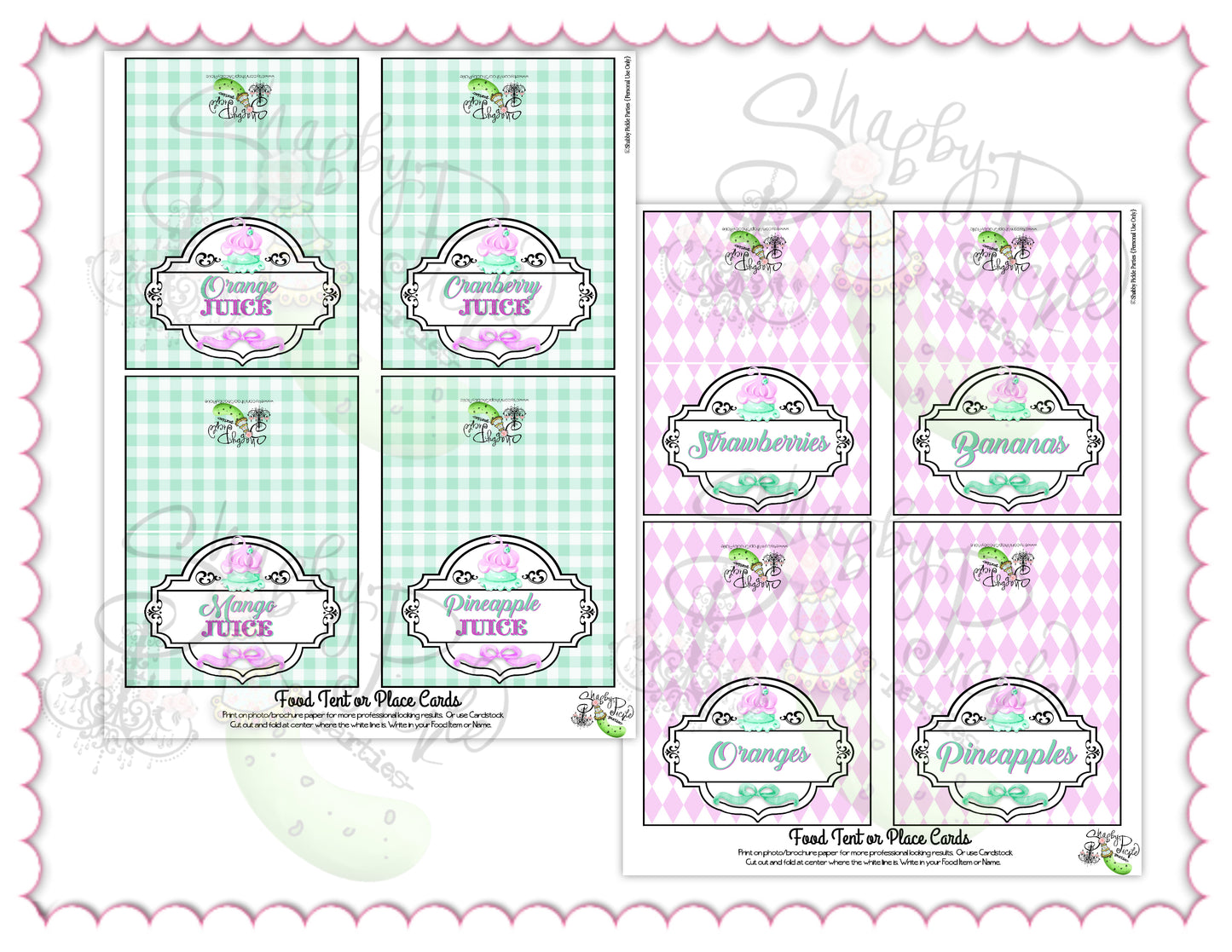 Here's The Scoop, Baby-Mimosa Bar-Ice Cream Baby Shower-Labels-Ice Cream Cupcakes-Cupcake Rounds-Digital-INSTANT DOWNLOAD