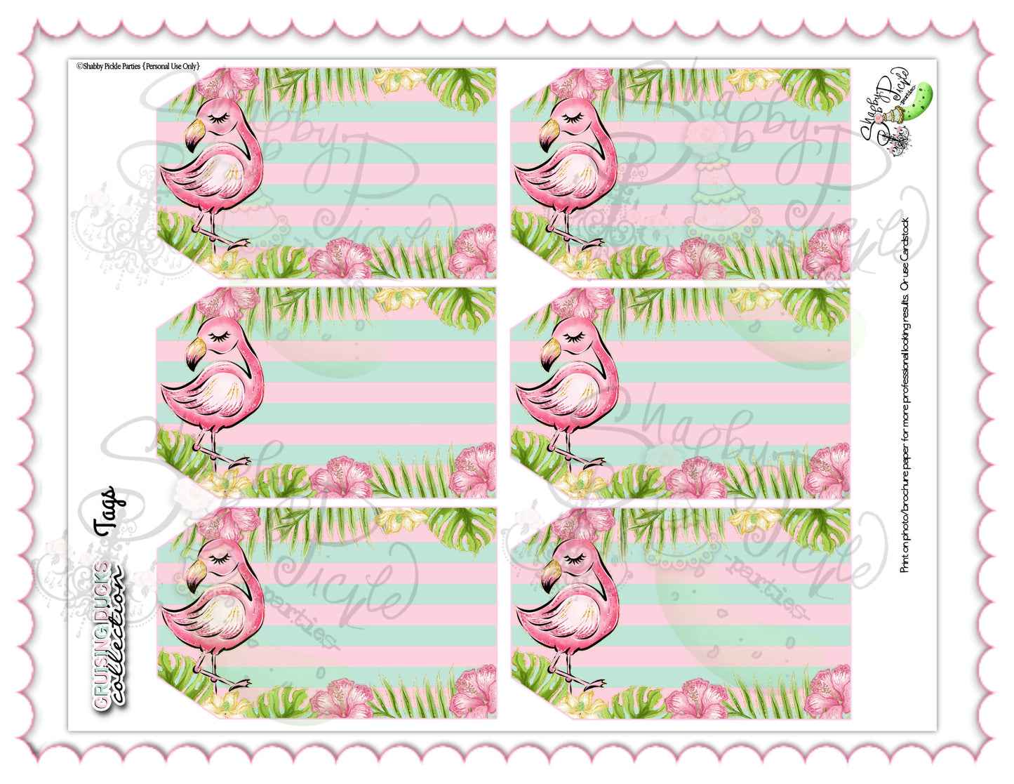 Cruising Duck Game-Flamingo2-Customize in Corjl-Cruise-Hidden Duck-Rubber Duckie-Rubber Flamingo-Cruising Flamingo-Print-INSTANT DOWNLOAD