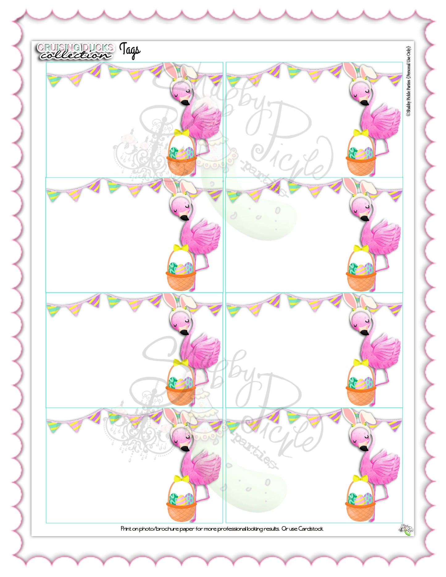 Cruising Duck Game-Flamingo4-Customize in Corjl-Cruise-Hidden Duck-Rubber Duckie-Rubber Flamingo-Cruising Flamingo-Easter-INSTANT DOWNLOAD