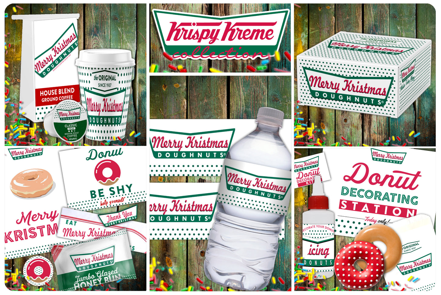 Krispy Kreme Kristmas Full Party-Krispy Kreme Donuts-Holiday Breakfast-Donut-Christmas Breakfast-Christmas Party-Digital-INSTANT DOWNLOAD