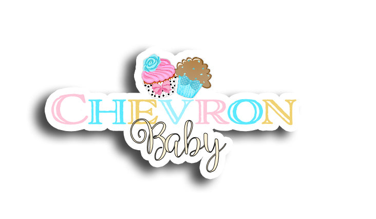 Chevron Baby-Cupcake Wraps & Toppers-Party Printables-Shabby Chic Parties-Gender Reveal-Baby Shower-Instant Download-INSTANT DOWNLOAD