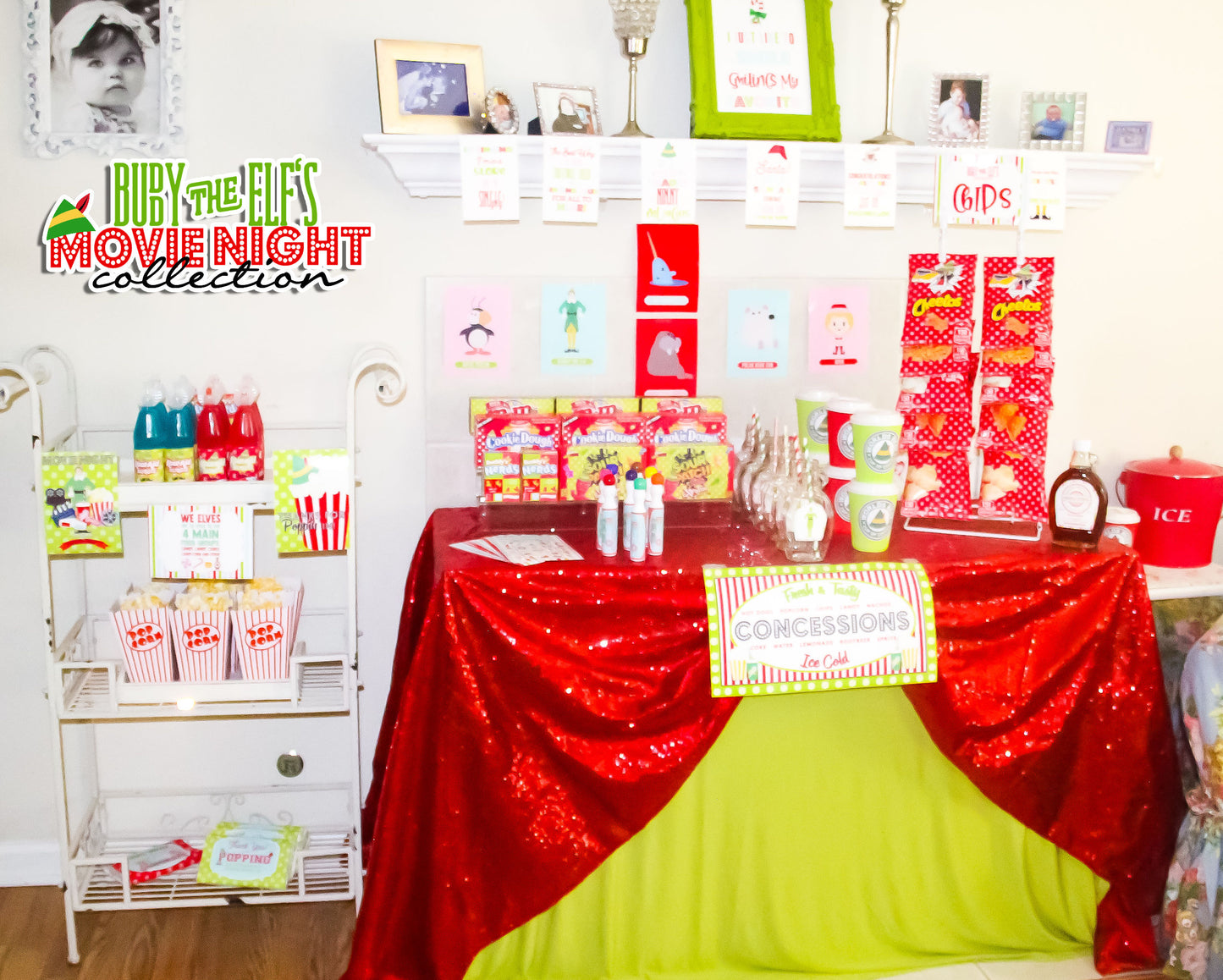 Christmas-Concession Stand Sign-Party Signs-2 Sizes-Movie Concessions-Printable-Party Printable-Digital-INSTANT DOWNLOAD