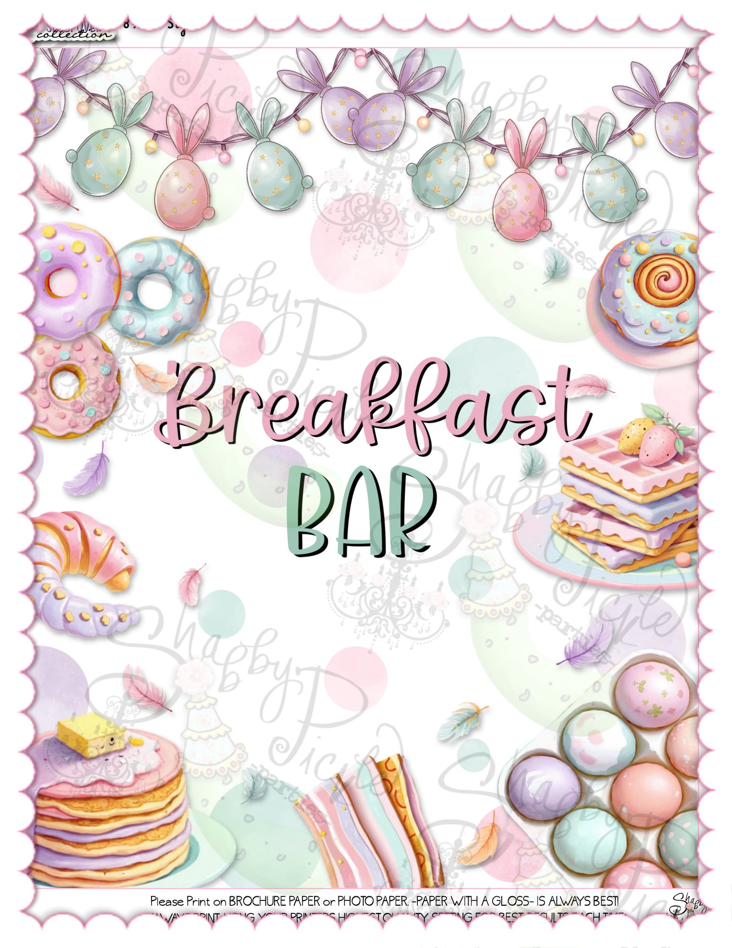 Easter Sleepover-{8} 8x10 Party Signs-Easter Slumber Party-Buffet Signs-Slumber Party Signs-Easter Birthday-Easter Party-Easter Sunday-Happy Birthday-Birthday Sleepover Party-Birthday Slumber Party-Bunny-INSTANT DOWNLOAD
