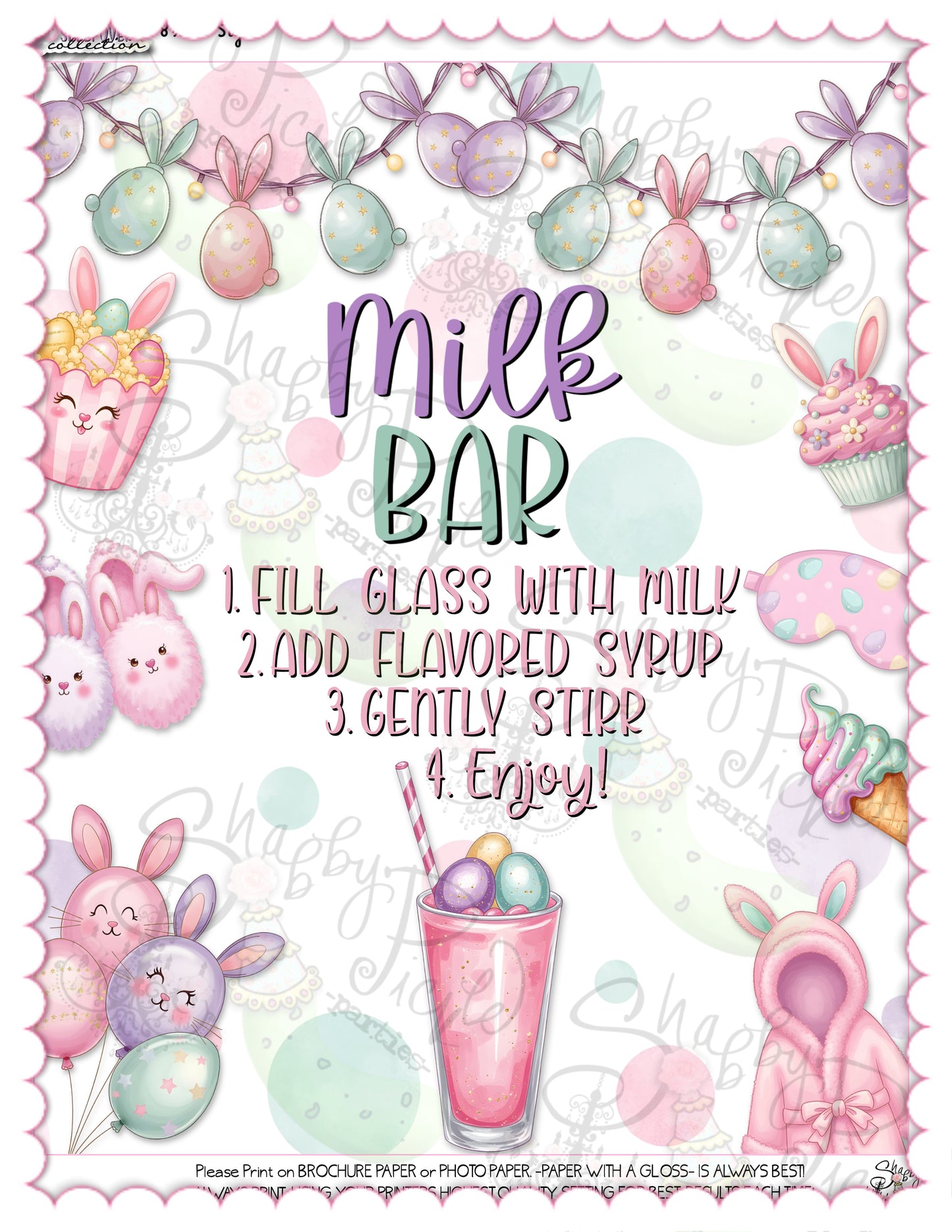 Easter Sleepover-{8} 8x10 Party Signs-Easter Slumber Party-Buffet Signs-Slumber Party Signs-Easter Birthday-Easter Party-Easter Sunday-Happy Birthday-Birthday Sleepover Party-Birthday Slumber Party-Bunny-INSTANT DOWNLOAD